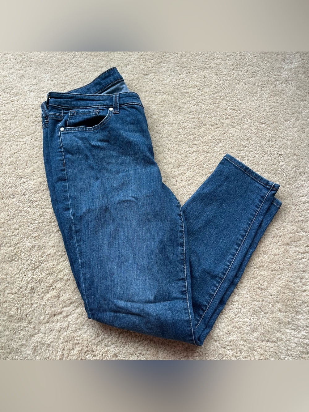 🌻New Directions Women's Skinny Blue Denim Jeans - 12R - GUC - Stretch